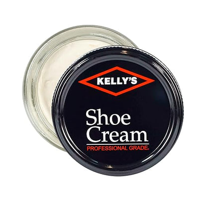 Kelly's Winter White Shoe Polish 1.5 oz - Professional Leather Shoe Cream