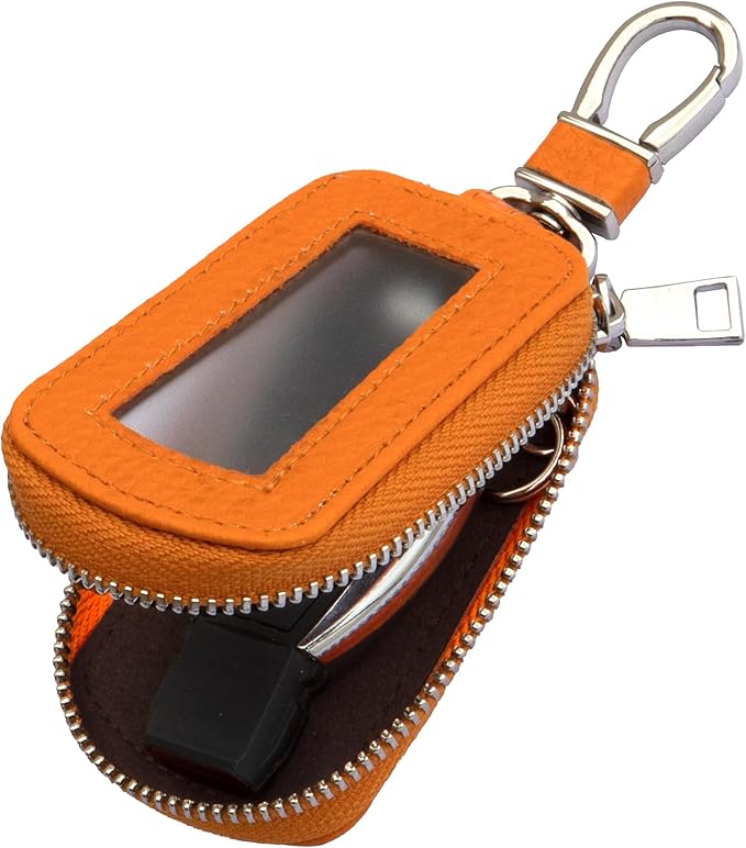 Yuoyar Premium Leather Key Fob Case - Universal Car Key Holder