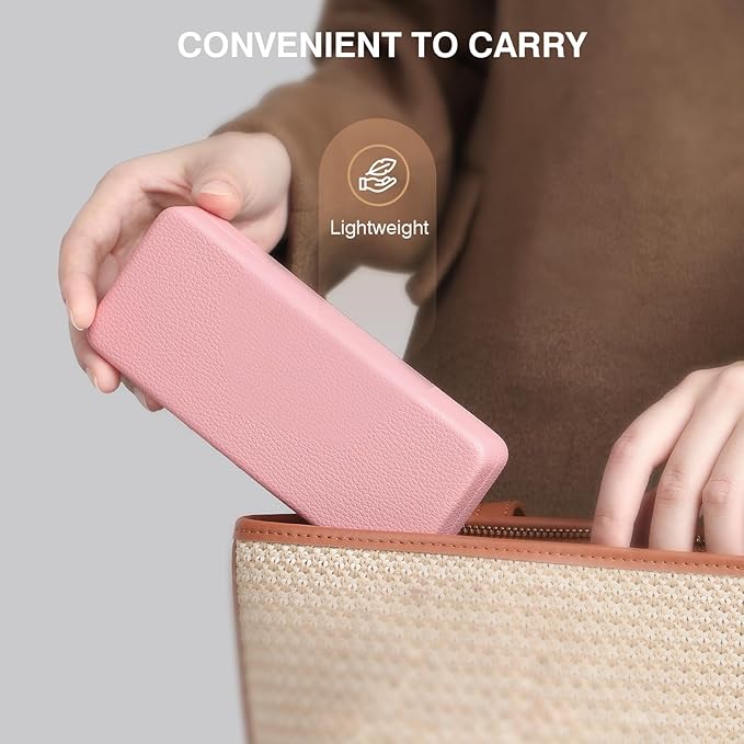 Marvolia Glasses Case Hard Shell Square Large Eyeglasses Case PU Leather Protective Case for Sunglasses Eyeglasses