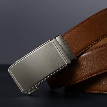 Zitahli Ratchet Belts for Men,Adjustable for Gift mens belt Leather For Dress and Casual Trim to Fit,Men's Accessories