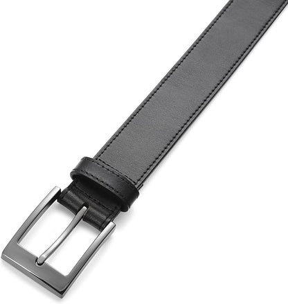 MILORDE Men's Genuine Leather Dress Belt, Handmade, 100% Cow Leather, Fashion & Classic Designs for Work Business and Casual