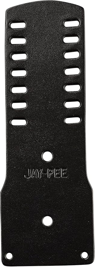 Jay-Pee Police Citation Badge Holder Name Tag Holder Seven Bars Black Leather
