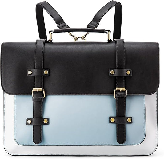 ECOSUSI Laptop Bag for Women Vegan Leather Messenger Bag Fashion Briefcase Computer Satchel Bag