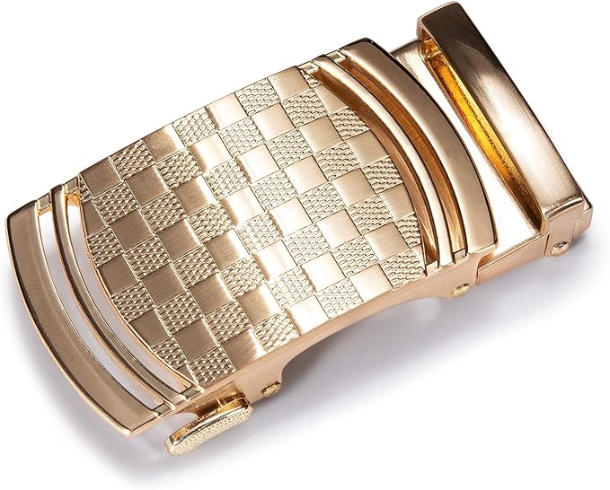 Barry.Wang Mens Belts Leather Ratchet Automatic Buckle Slide Click 1 3/8" Designer Dress Fashion Classic Casual Work Business