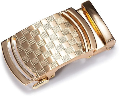 Barry.Wang Mens Belts Leather Ratchet Automatic Buckle Slide Click 1 3/8" Designer Dress Fashion Classic Casual Work Business
