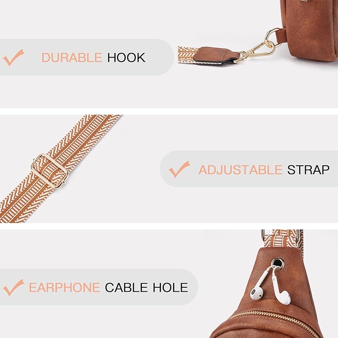 Telena Crossbody Bags for Women Leather Cross Body Sling Bag for Woman Travel