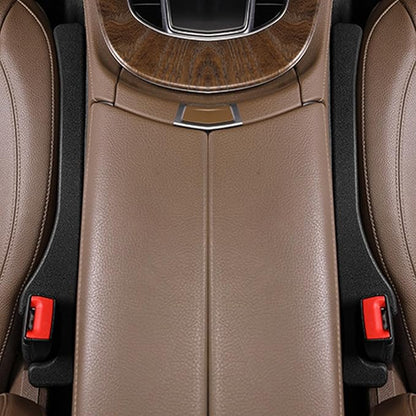 2 Pack Car Seat Gap Filler Car Seat Gap Interior Universal Fit PU Leather Car Seat Gap Plug for Filling Gaps Between Seats and Consoles Stop Things from Dropping