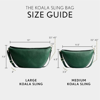Portland Leather Goods Koala Sling Bag – Leather Sling with Adjustable Strap – Handmade from the Finest Full-Grain Hides