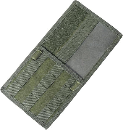 ZIMISI Molle Car Visor Organizer, Tactical Sun Visor Panel Organizer with Elastic Strap, Nylon Sunshade Storage Pouch with Magic Strap for Pen Card Sunglass, Fits for Car, SUV, Truck (Army Green)