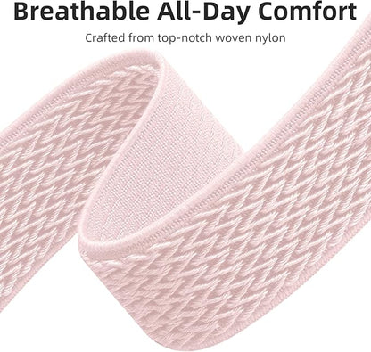GEAK 20mm Quick Release Replacement Wristband Compatible with Garmin Vivoactive 6 / Vivoactive 3 /Vivoactive 5 Watch Band, Adjustable Stretchy Nylon Solo Loop Elastic Straps for Venu/Venu Sq Men Women