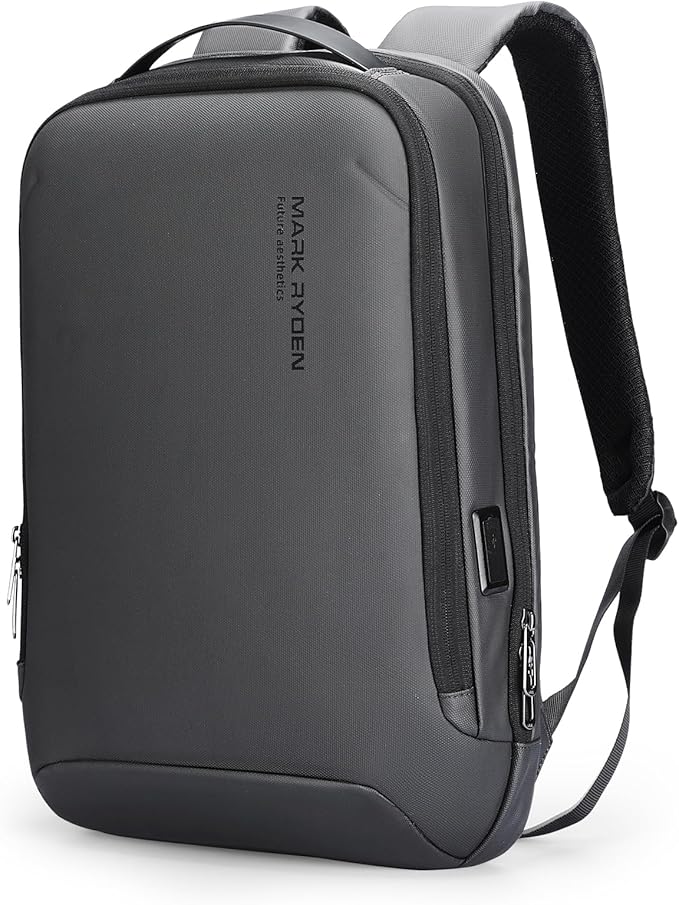 MARK RYDEN Slim Laptop Backpack for Men, High Tech Backpack with Scratch Resistant Shell and USB Charging Port, Waterproof Business Backpack Ideal for Working, Commuting, Daily (20L for 15.6" Laptop)