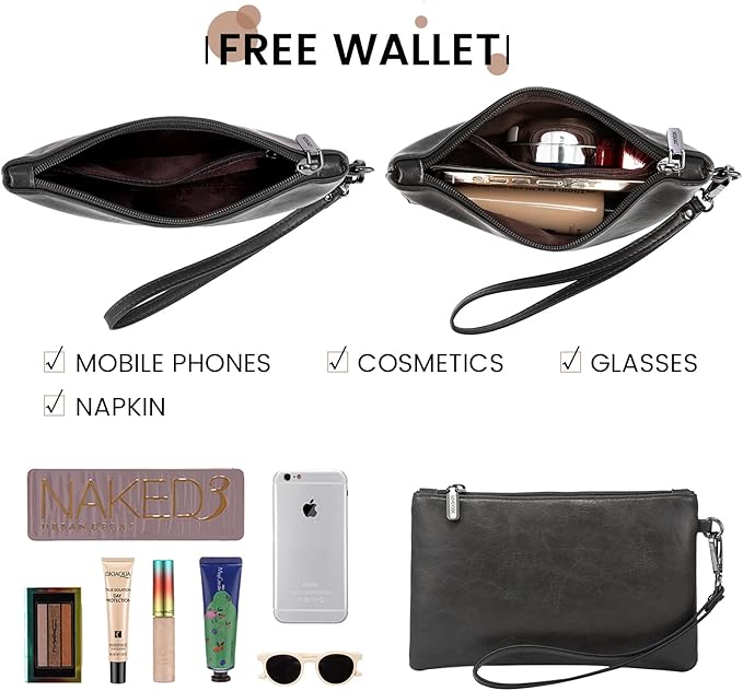 LOVEVOOK Laptop Tote Bag for Women, 15.6 Inch Large Capacity Vintage Leather Work Computer Bag, Business Casual Shoulder Handbag, Dark Grey