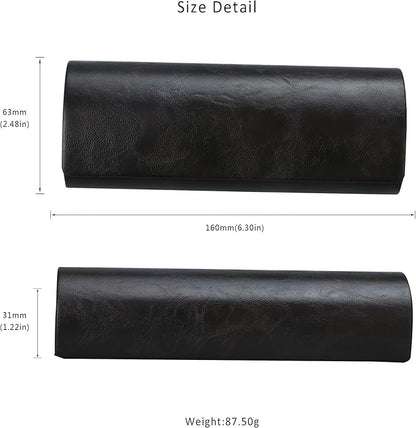 LifeArt Eyeglass Case Hard Shell, Portable Sunglass Case for Women and Men, fashionable PU Leather Eyeglass Case, Lightweight