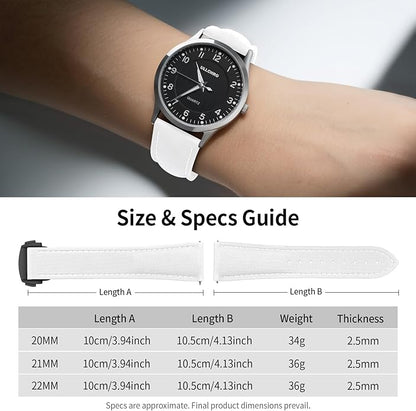ULLCHRO Watch Strap Watch Band 20mm 22mm Man Waterproof Quick Release Bands Sport Replacement Strap Soft FKM Rubber Watchband
