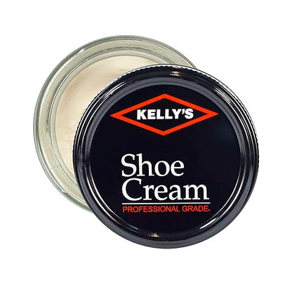 Kelly's Neutral Shoe Polish 1.5 oz - Professional Leather Shoe Cream