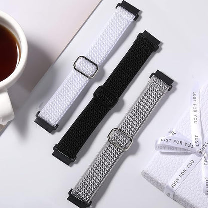 Lerobo Elastic Bands Compatible with Samsung Galaxy Watch 8 7 6 5 4 40mm 44mm/Galaxy Watch 8 Classic 6 4 Classic 43mm 47mm 42mm 46mm/5 Pro Band 45mm/Active 2,3 Pack 20mm Adjustable Nylon Sport Band