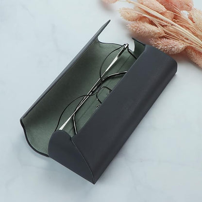 LifeArt Eyeglass Case Hard Shell, Portable Sunglass Case for Women and Men, fashionable PU Leather Eyeglass Case, Lightweight