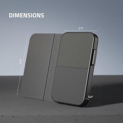Fidelo Slim Wallet for Men – RFID Blocking Minimalist Credit Card Holder with Sliding Pop-Up Design - Push Button Men's Wallets - Front Pocket Wallet
