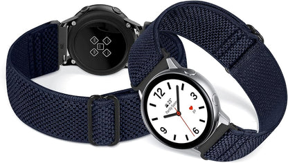 Compatible with 16mm 18mm 19mm 20mm 22mm 24mm Watch Bands Quick Release Replacement Wristband,Adjustable Stretchy Nylon Solo Loop Straps Fabric Braided Sport Elastic Bands for Men Women