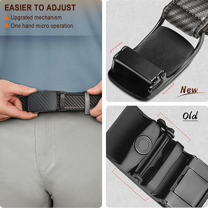 BULLIANT Men's Ratchet Belt Nontrimmable-Click Belt Adjustable for Men Gift Lightweight 1 3/8"
