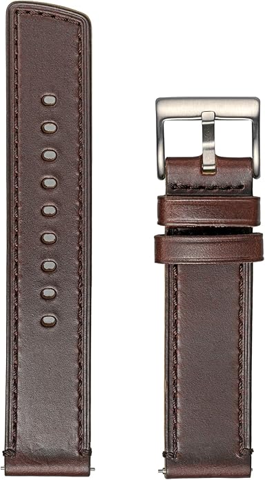 hemsut h Leather Watch Bands for Men, Horween Quick Release Leather Watch Strap Vintage Watch Replacement Wrap of 18mm, 20mm, 22mm