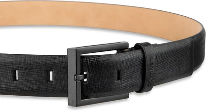 Calvin Klein Men's Leather Dress Belt - Sleek Modern Style for Business & Everyday Wear