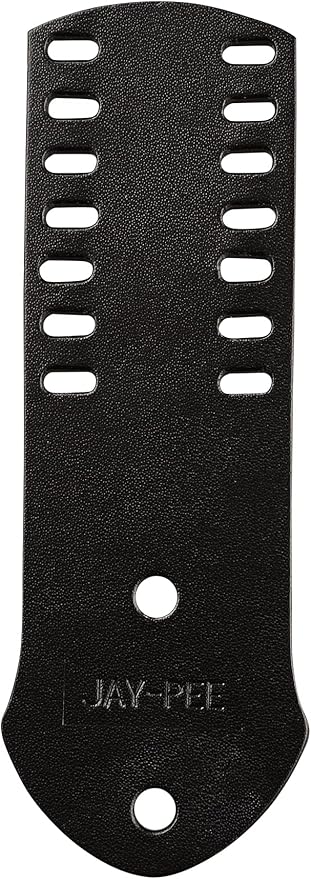 Jay-Pee Police Citation Bar and Badge Holder Seven Bars Genuine Leather Black