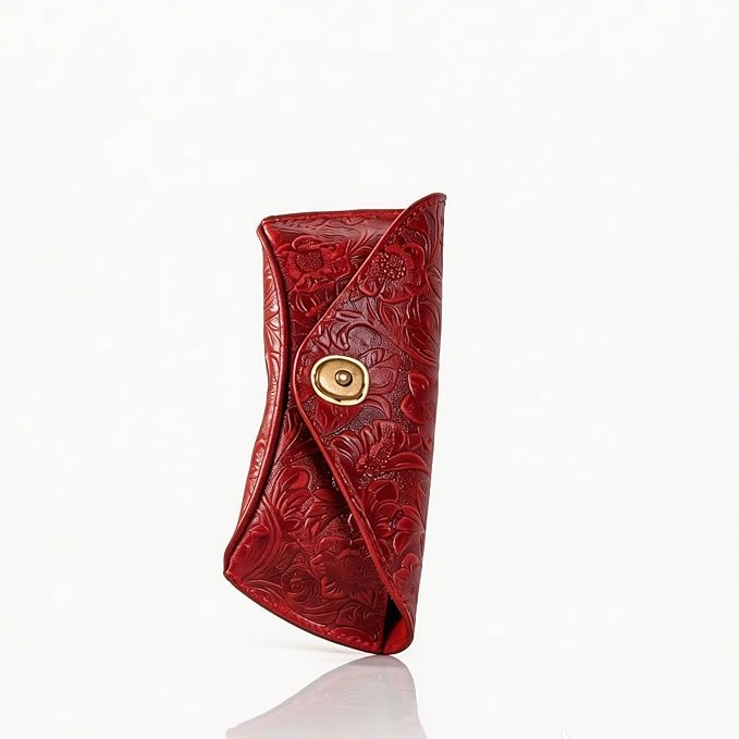Real Leather Eyeglasses Case for Men and Women - Reading Glasses Pouch