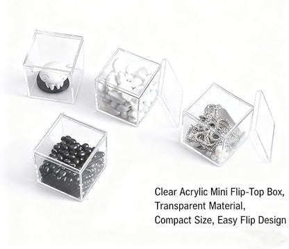 Acrylic Box Clear Acrylic Square Cube Display Boxes Multi-Purpose Container Clear Boxes with Lids for Gifts Weddings Valentine's Day Party Favors Jewelry Storage Box