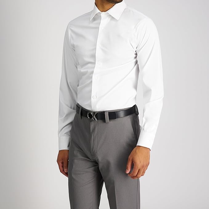 Calvin Klein Men’s Reversible Leather Belt - 2‑in‑1 Versatile Modern Style