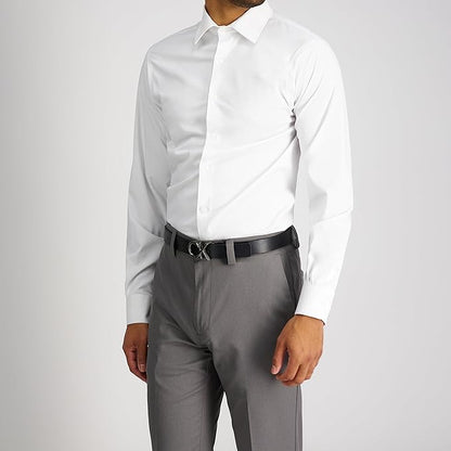 Calvin Klein Men’s Reversible Leather Belt - 2‑in‑1 Versatile Modern Style