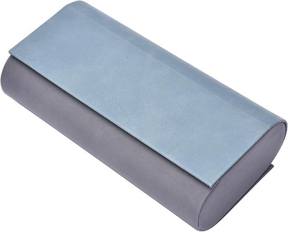 Philley Dual Glasses Case 2-in-1 PU Leather Hard Shell Double Eyeglasses case for Women & Men