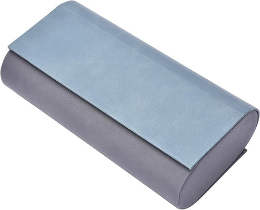 Philley Dual Glasses Case 2-in-1 PU Leather Hard Shell Double Eyeglasses case for Women & Men