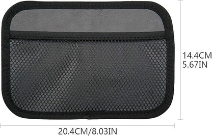 INNOLIFE Car Net Pocket Side Clutter Scattered Storage Phone Holder Strong Paste Organizer 8"x5.75"(3pcs L, 1pcs S)