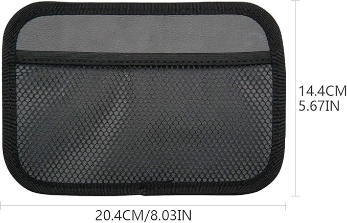 INNOLIFE Car Net Pocket Side Clutter Scattered Storage Phone Holder Strong Paste Organizer 8"x5.75"(2pcs L)