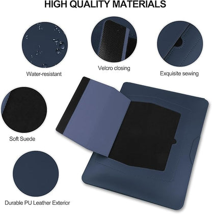 HoYiXi 15.6" Laptop Sleeve-Compatible with MacBook Pro 16/15.4'' MacBook Pro 15, Mac Air 15 - Waterproof Soft 15 16 inch pc case for HP, Dell, 15 inch Laptop Sleeve case,Blue