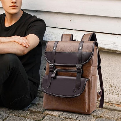 Laptop Backpack Stylish Waterproof Laptop Bag for Business Work Weekender Travel, khaki