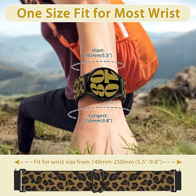 TumpCez Quick Release Watch Band - Choice of Width -18mm 19mm 20mm 22mm 24mm Watch Bands, Solo Loop Adjustable Elastic Nylon Watch Straps Replacement Wristband for Men Women