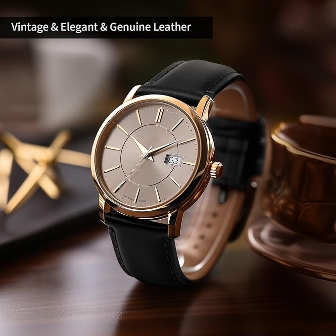 Fullmosa Watch Bands,18mm 19mm 20mm 22mm 24mm 26mm Quick Release Leather Watch Band Strap - Burnished Leather Watch Band Vintage Wristband