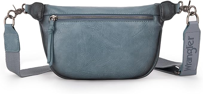 Wrangler Large Fanny Packs for Women Waist Bag Travel Belt Bags Crossbody Sling Purse