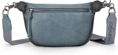 Wrangler Large Fanny Packs for Women Waist Bag Travel Belt Bags Crossbody Sling Purse