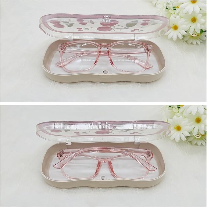 Glasses Case Hard Shell, Cute Sunglasses Case, Glass Cases for Eyeglasses Women, Reading Eye Glass Cases