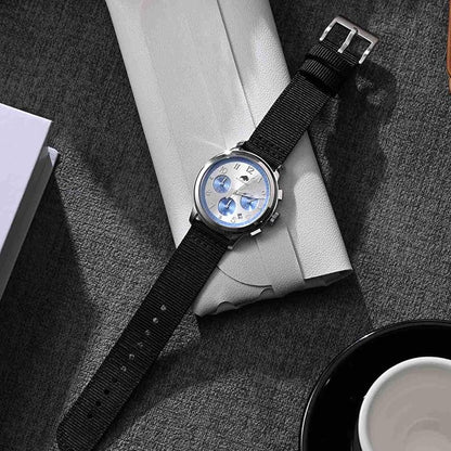 BISONSTRAP Men’s Nylon Watch Bands, Two-Piece Military Watch Straps, Quick Release, Brushed Buckle, Band Width 18mm 19mm 20mm 22mm