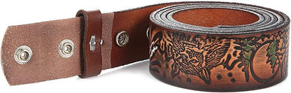 Gelante Genuine Full Grain Leather Belt Strap without Belt Buckle