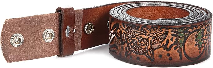 Gelante Genuine Full Grain Leather Belt Strap without Belt Buckle
