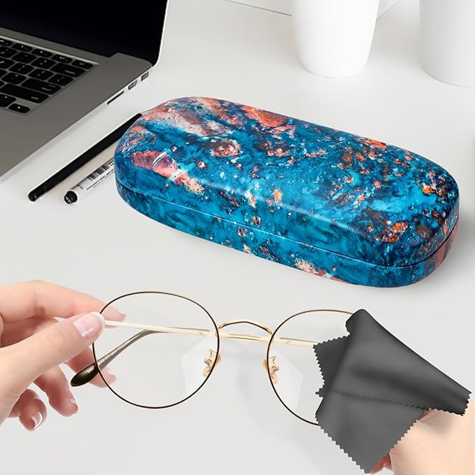 molshine Hard Shell Sunglasses Case, Classic Large Glasses Case for Women Men, Sunglass Eyeglasses