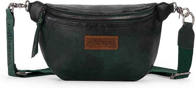 Wrangler Large Fanny Packs for Women Waist Bag Travel Belt Bags Crossbody Sling Purse