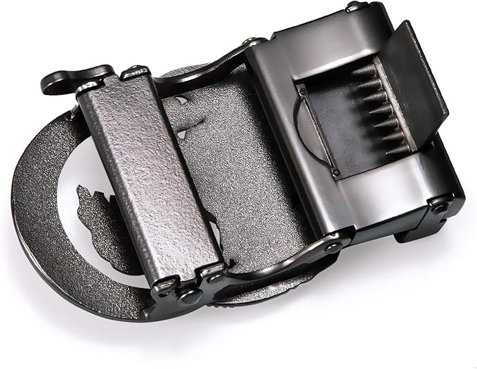 Barry.Wang Mens Belts Leather Ratchet Automatic Buckle Slide Click 1 3/8" Designer Dress Fashion Classic Casual Work Business