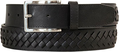 Nautica Men's Dress Leather Belt for Suits and Pants | Classic | Business | Fashion | Adjustable | Metal Buckle