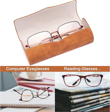 Vemiss Hard Shell Eyeglass Cases, Lightweight Portable Glasses Case for Women Men